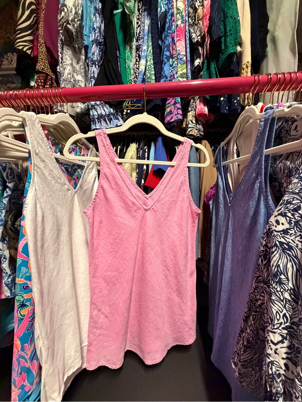 Lilly Pulitzer Florin Sleeveless Linen Top - Lilac Rose - XXS